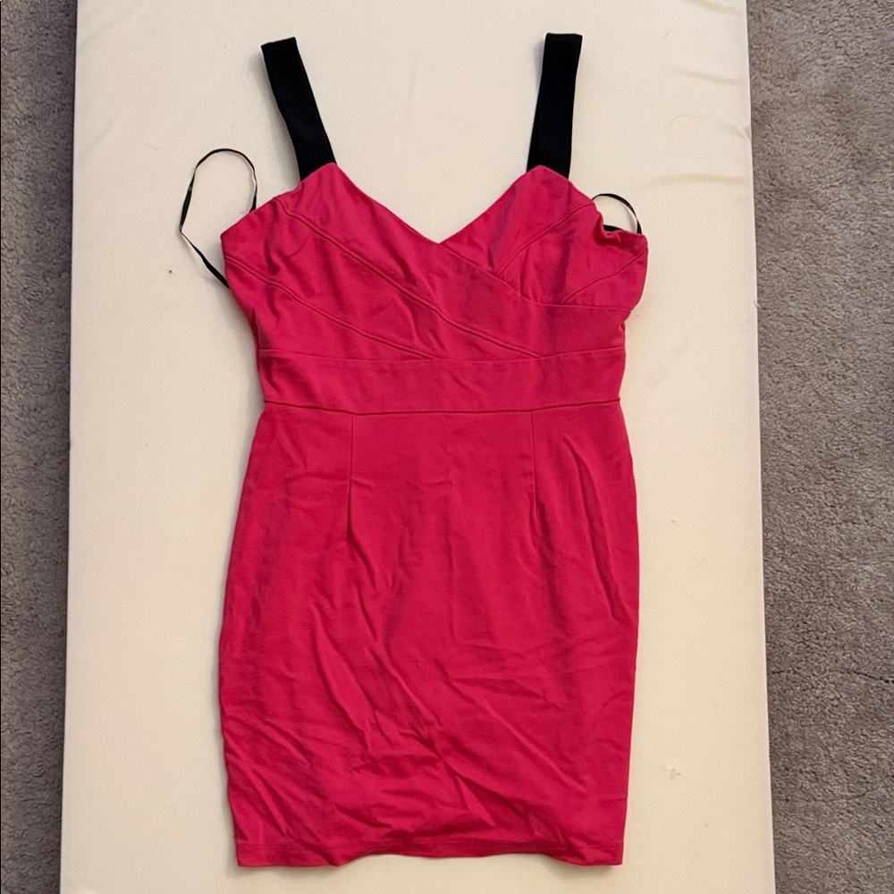 Forever 21 Pink Mini Dress with Black Straps